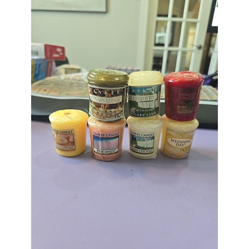 Yankee Candle Set Of 7 Simple Candles 1.75 Oz Assorted Scents